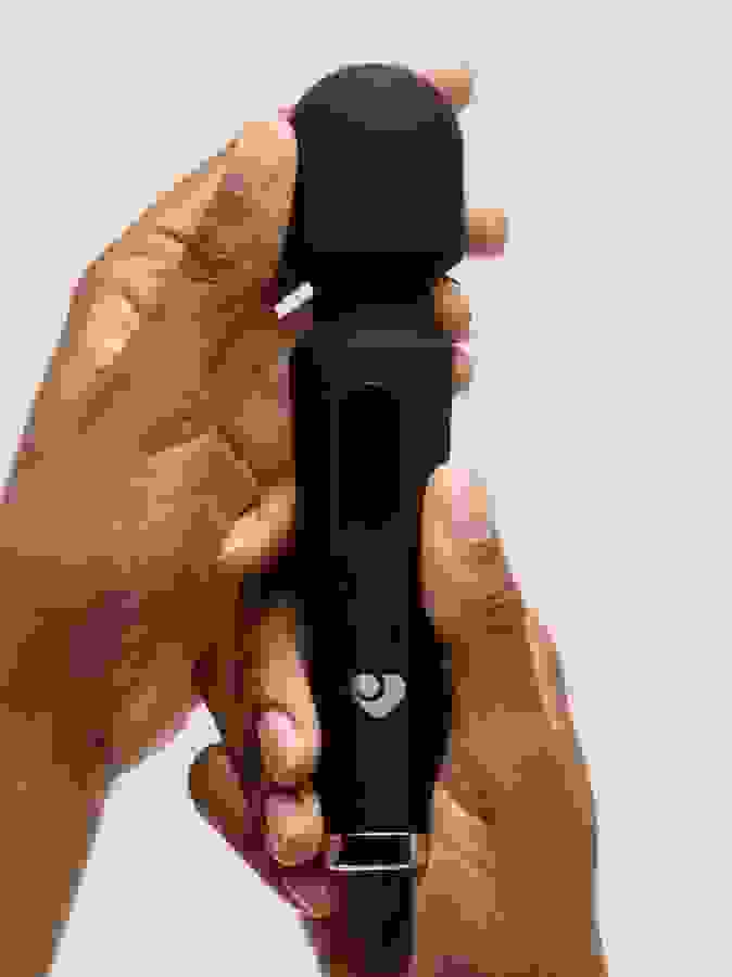 Lovehoney Power Play Rechargeable Mini Wand Vibrator, Black, hi-res